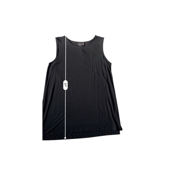 J. Jill Wearever Collection Layering Tank Top Size S Petite Black Side Vents - Picture 11 of 13